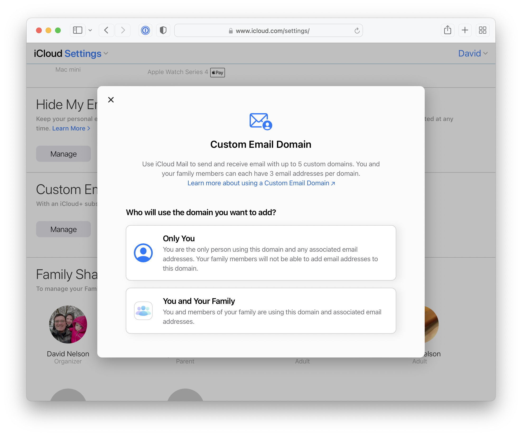 How to Set up a Custom Email Domain in macOS Monterey iCloud Mail